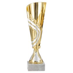 Plastpokal Guld/slv/bronze 30 cm - Milano