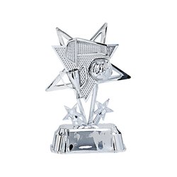 Flot fodboldstatuette i guld, s�lv eller bronze