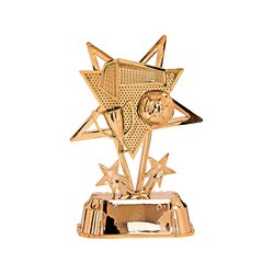 Flot fodboldstatuette i guld, s�lv eller bronze