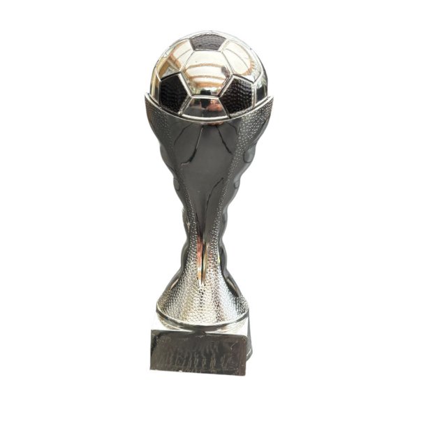 Stort Fodboldtrof i slv - 25 cm hj