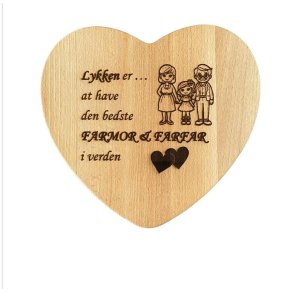 Hjertebr�t - Model 2 med valgfrit logo eller tekst