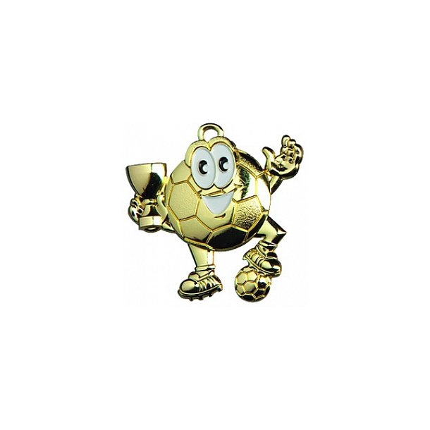 Flot fodbold medalje til de mindste - Guld-Slv-Bronze 