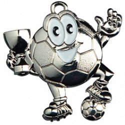 Flot fodbold medalje til de mindste - Guld-Slv-Bronze 