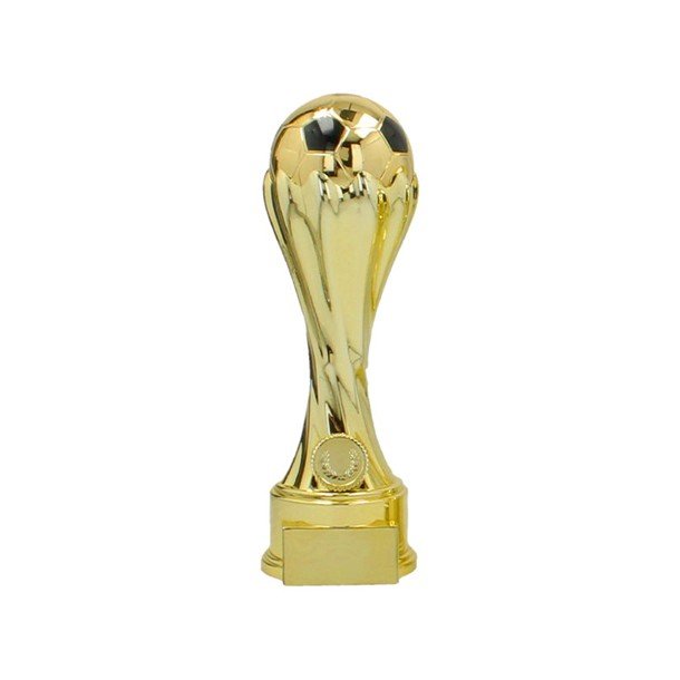 Stort Fodboldtrof� i Guld - 23 cm h�j