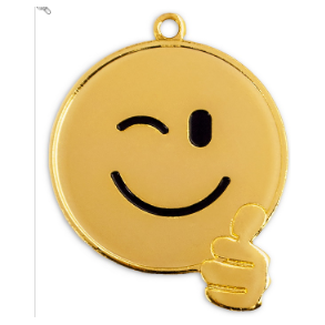 Den sjove Smily medalje til alle forml. - Tums Up