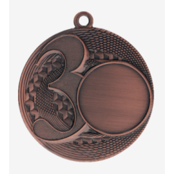 Pladsmedalje med plads til emblem eller eget logo.