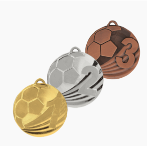 Plads medalje Fodbold.