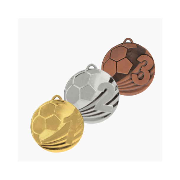 Plads medalje Fodbold.
