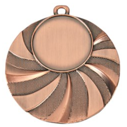 Medalje med plads til emblem eller eget logo.