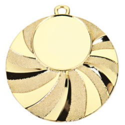 Medalje med plads til emblem eller eget logo.