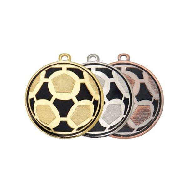 Unik fodboldmedalje som bolden