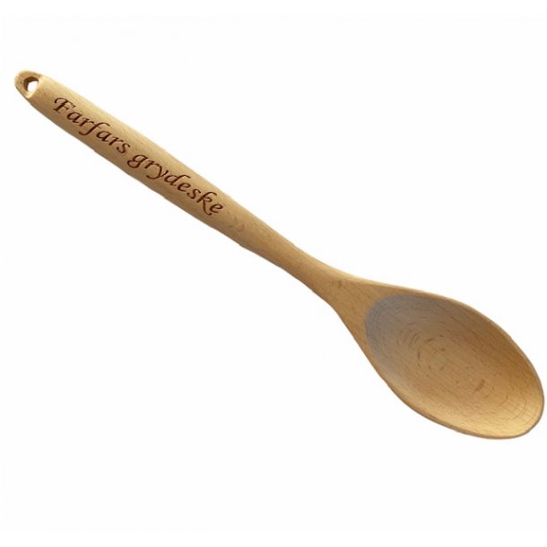 Tr�ske med plads til personligt navn - Rund