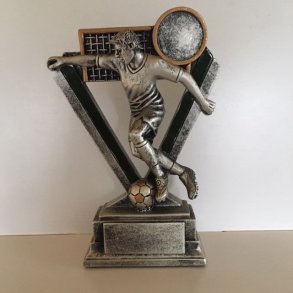 Fodboldstatuette i resin