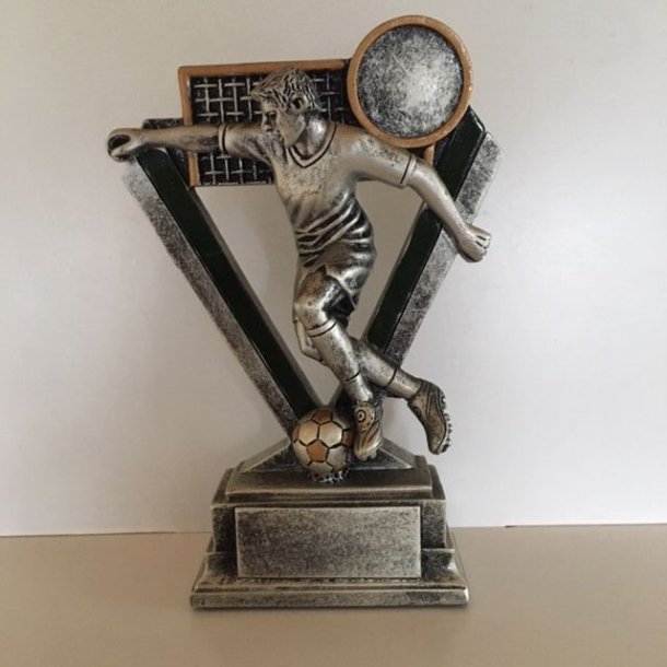 Fodboldstatuette i resin