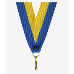 Medaljebnd - Bl / Gul