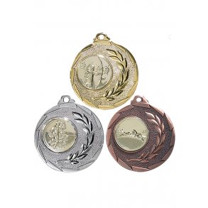 Medalje med plads til emblem eller eget logo.