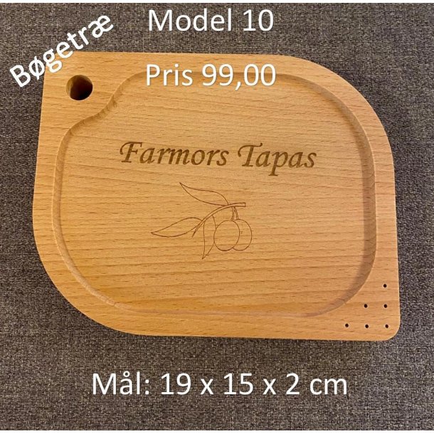Serveringsfad / TAPAS med valgfrit logo eller tekst